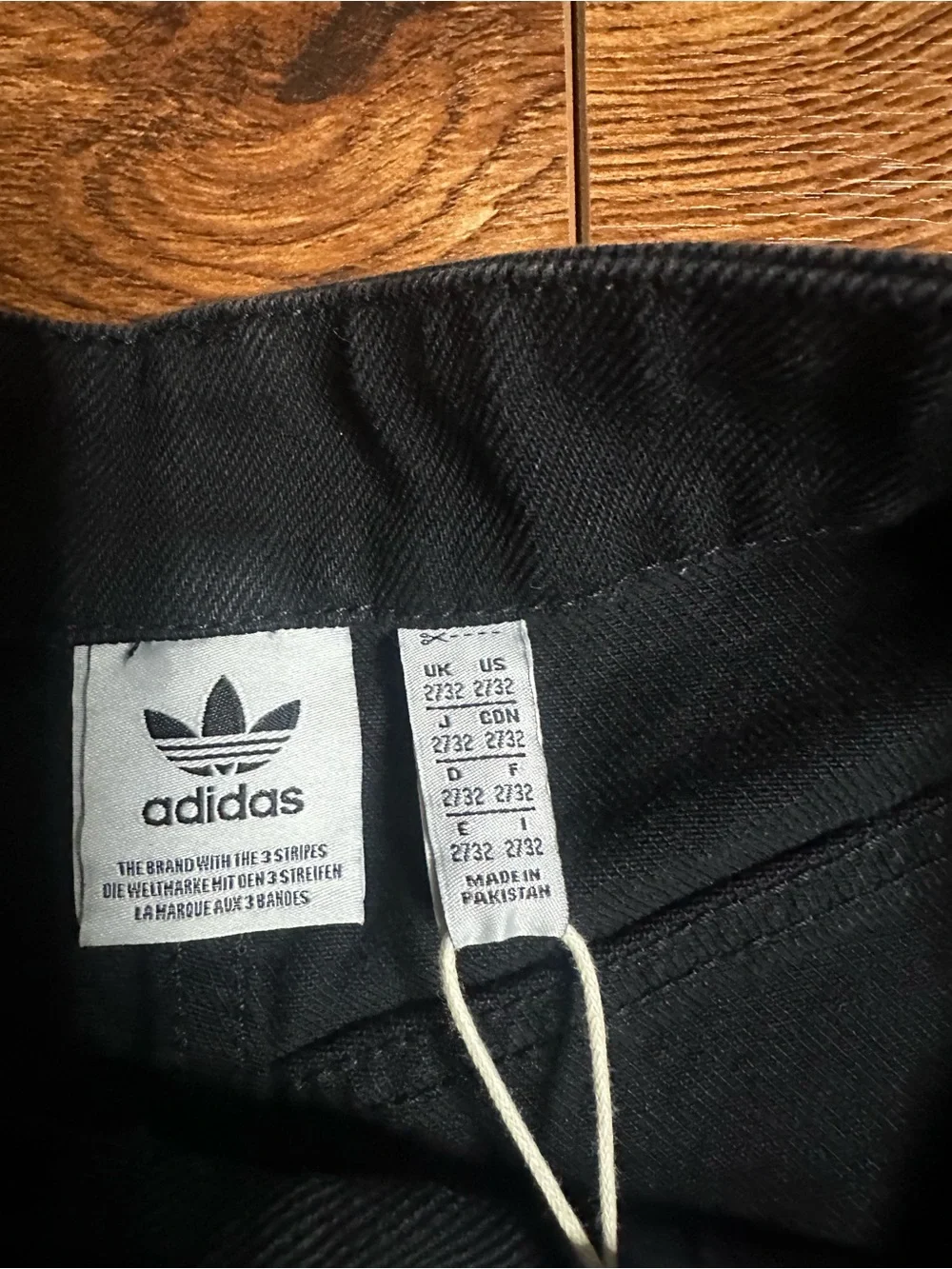 New adidas Originals Women's High-Rise Wide Leg Denim Pants Sz. 27x32